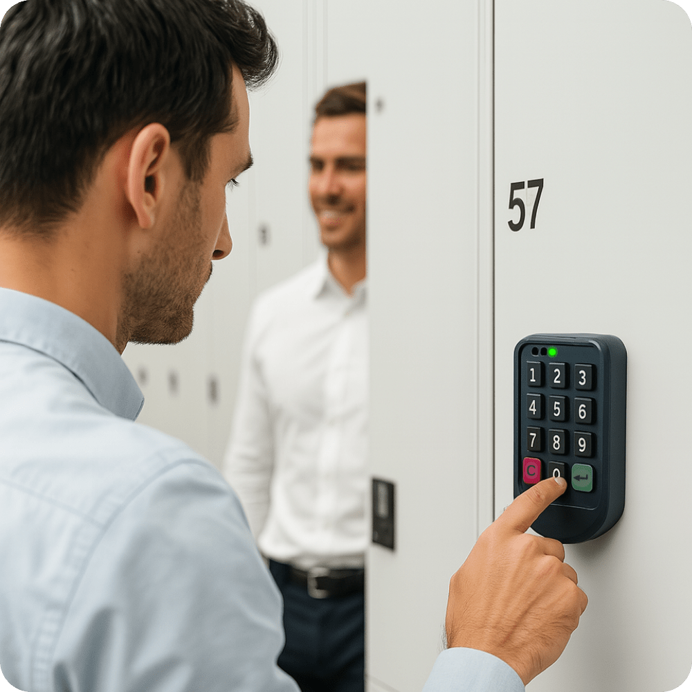 Elektronický zámek na skříňku CB-93B Black