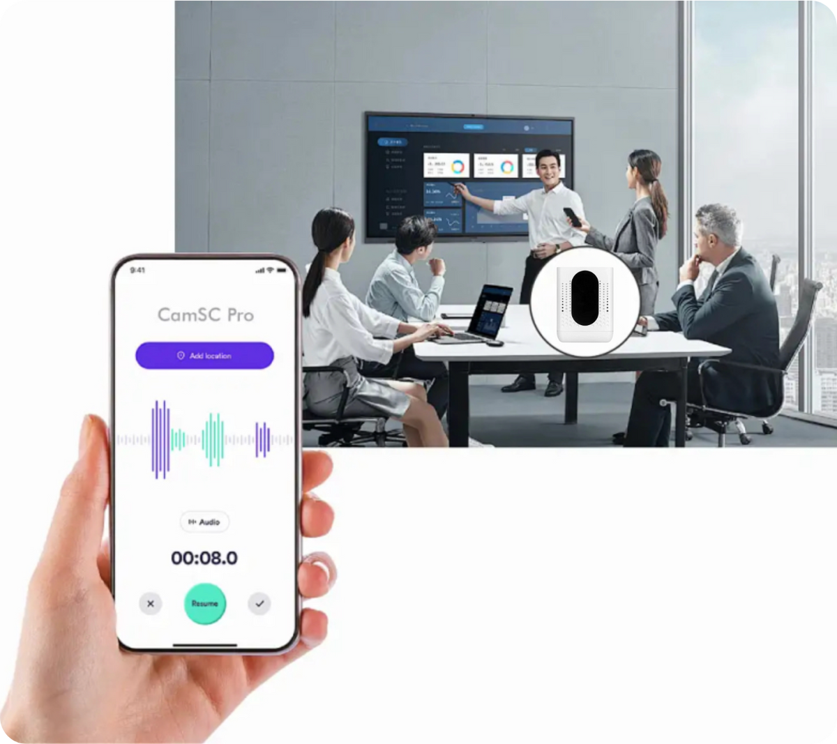 Diktafon odposlech IPC7 WiFi CamSC Pro