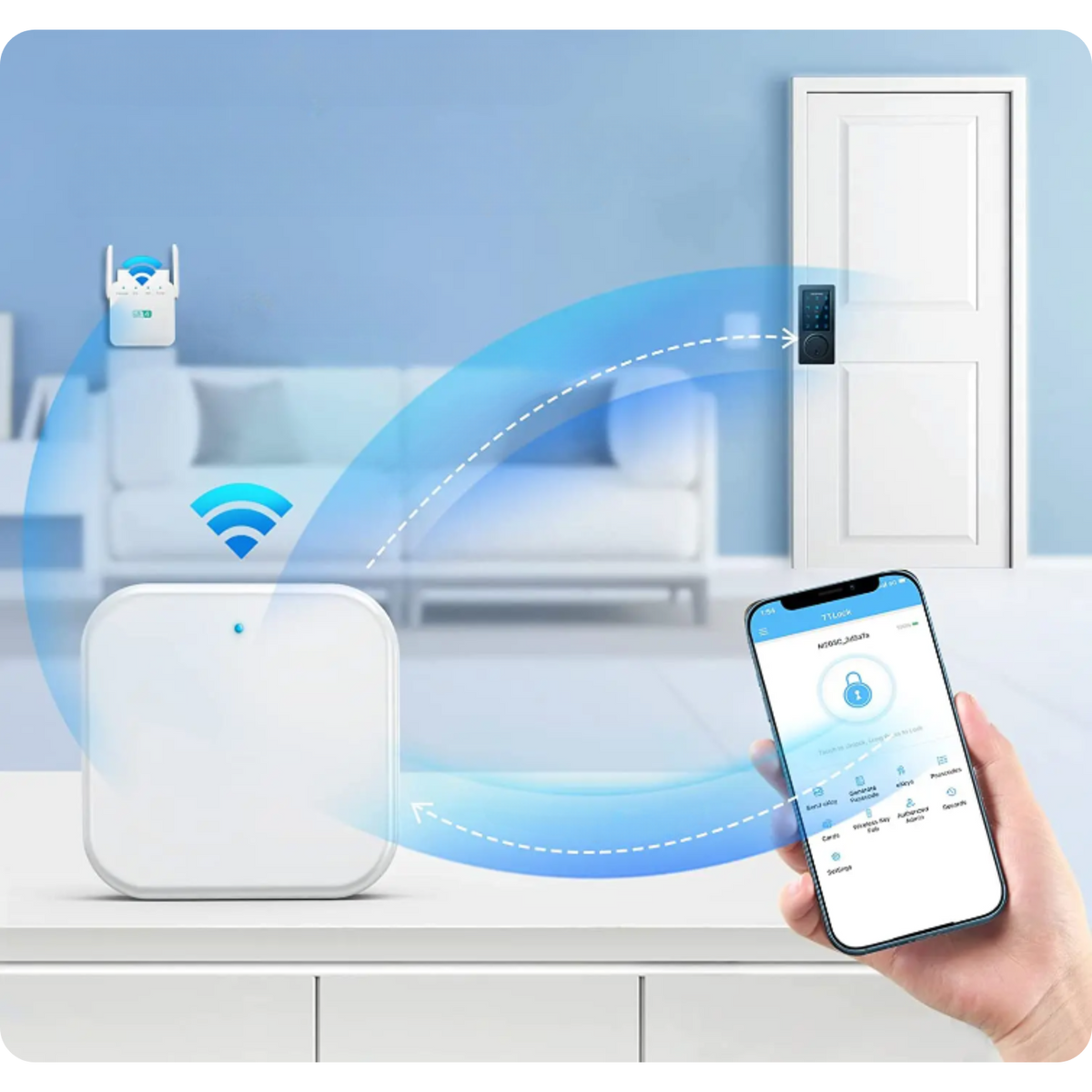 Brána ovládací jednotka G2 TTLock WiFi 2.4GHz