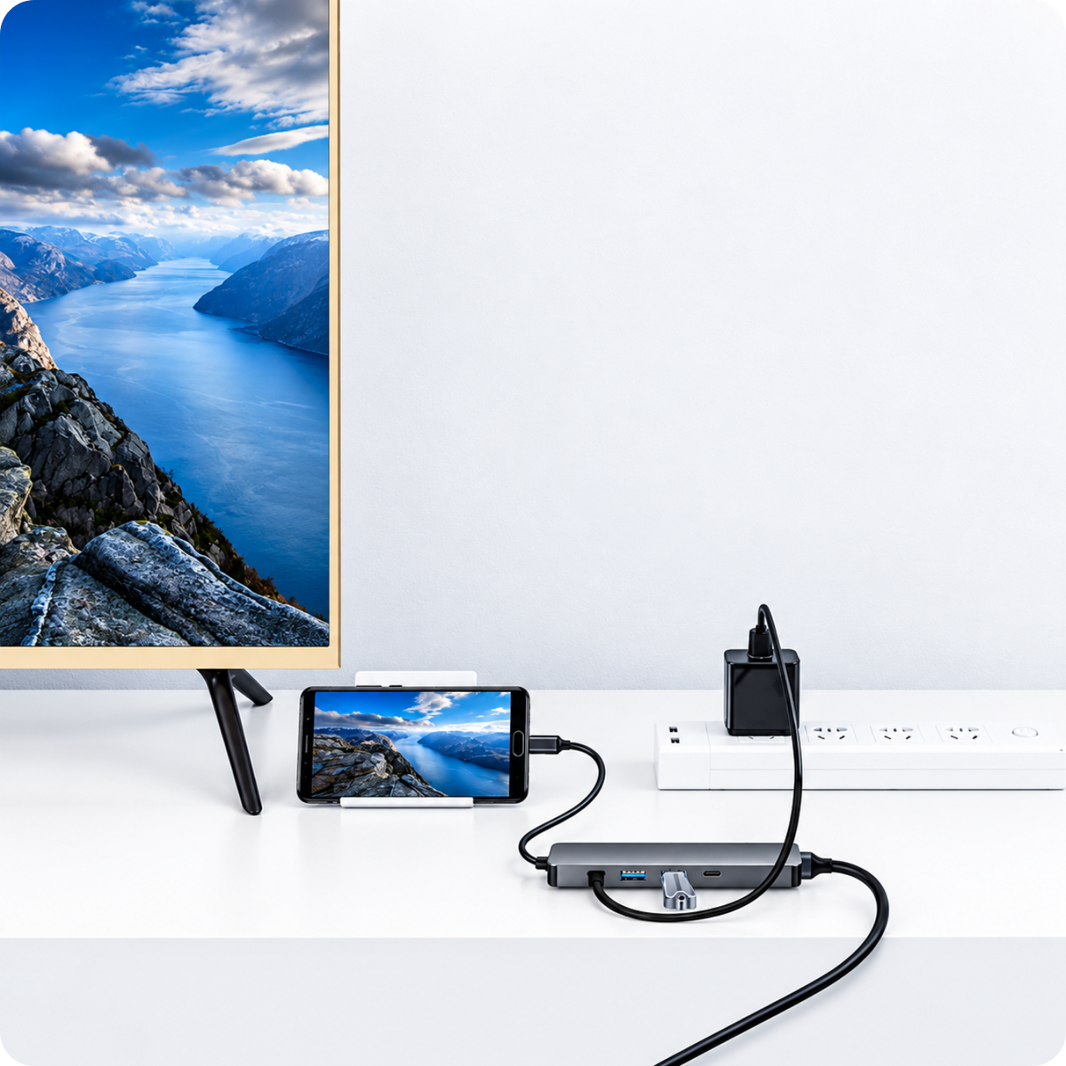 Adaptér 5v1 HUB USB-C SC-USH83