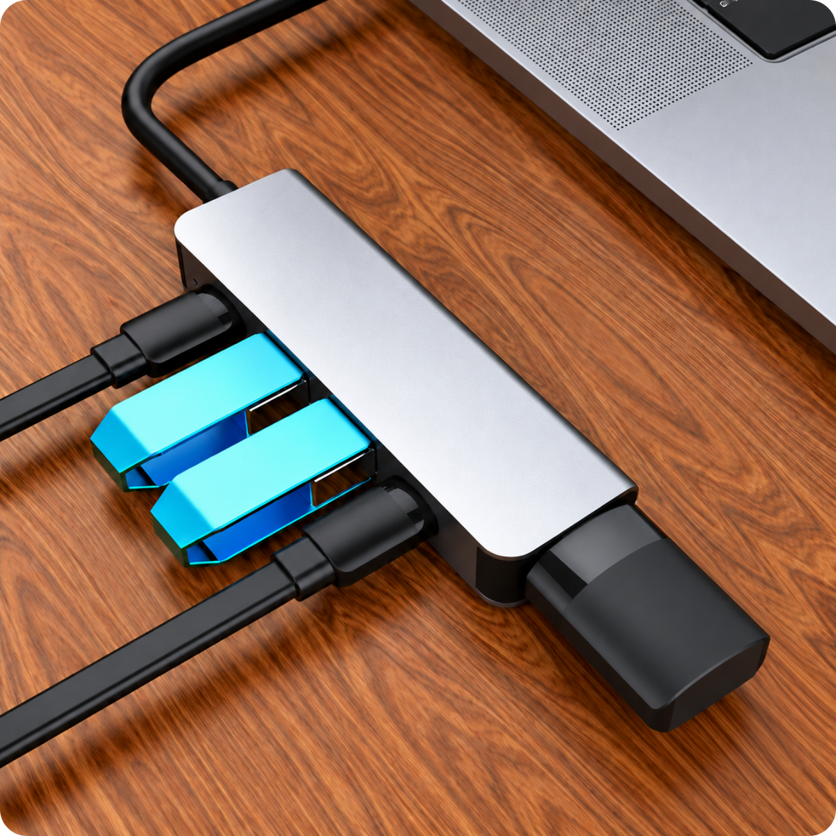 Adaptér 5v1 HUB USB-C SC-USH83