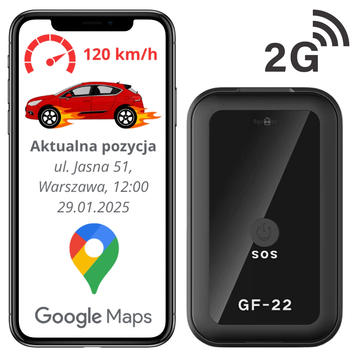 GPS lokátor GF-22