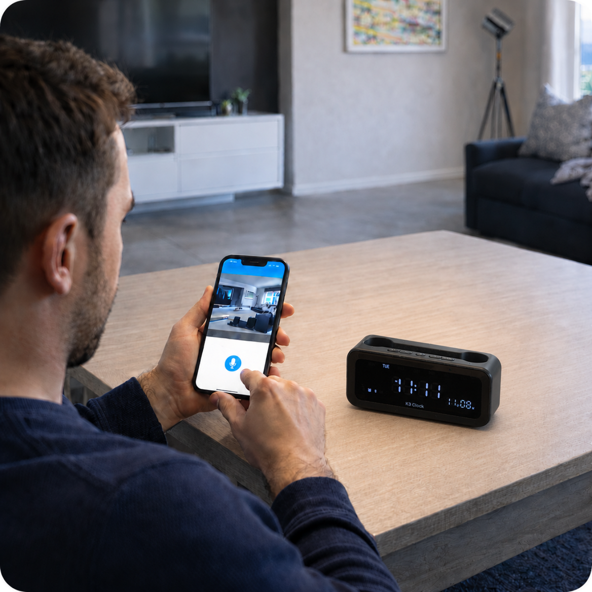 Mini kamera v budíku K3 WiFi