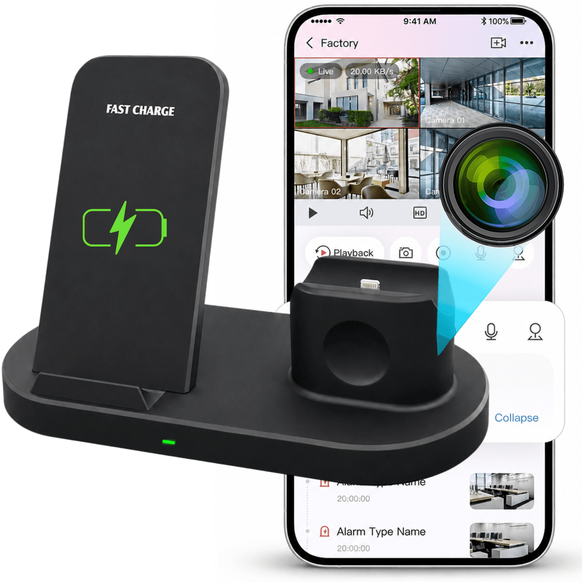 Mini kamera v nabíječce WF-H10 WiFi