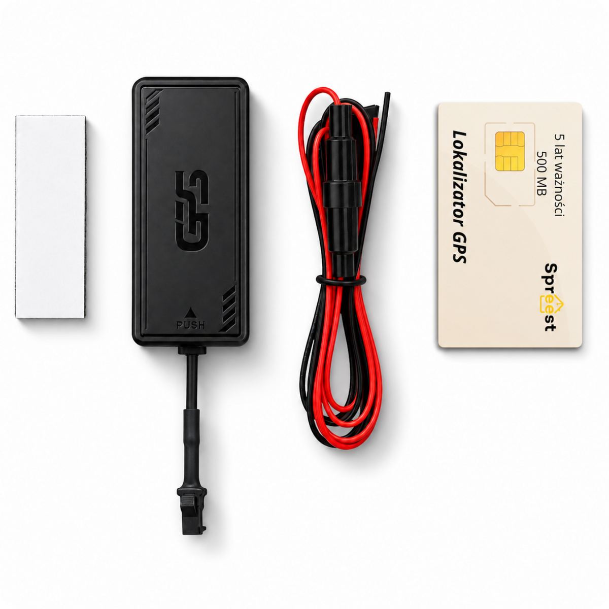 1x GPS lokátor PG07-2 4G QXGPS + 1x SIM karta pro lokátory - 5 let + 500 MB