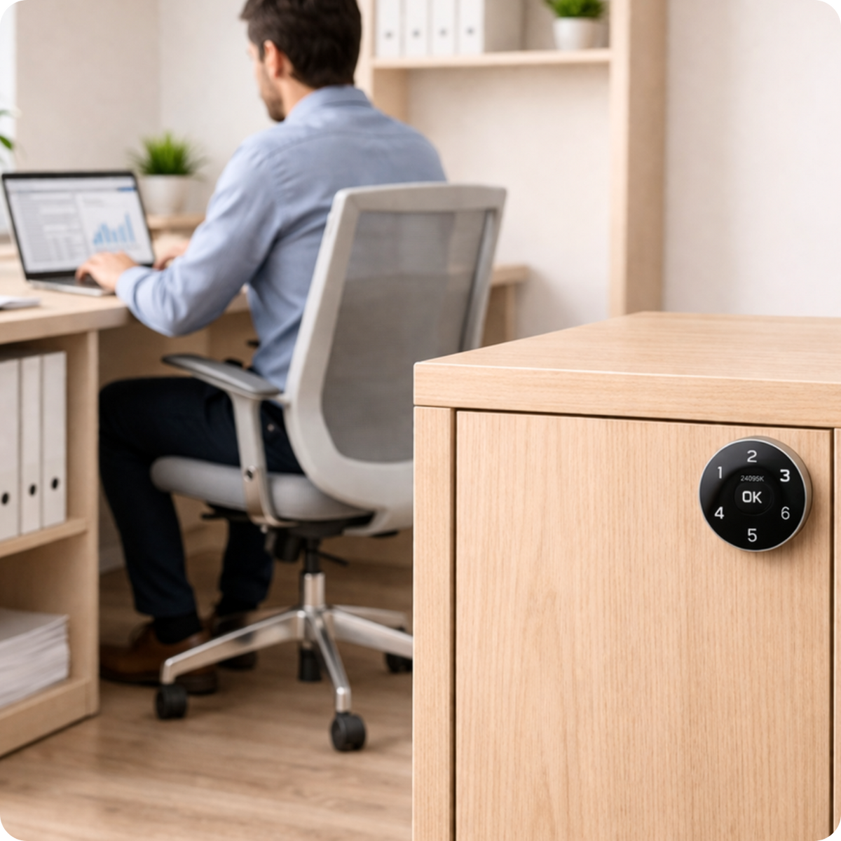 Elektronický zámek na skříňku CB-A1 32 mm černý