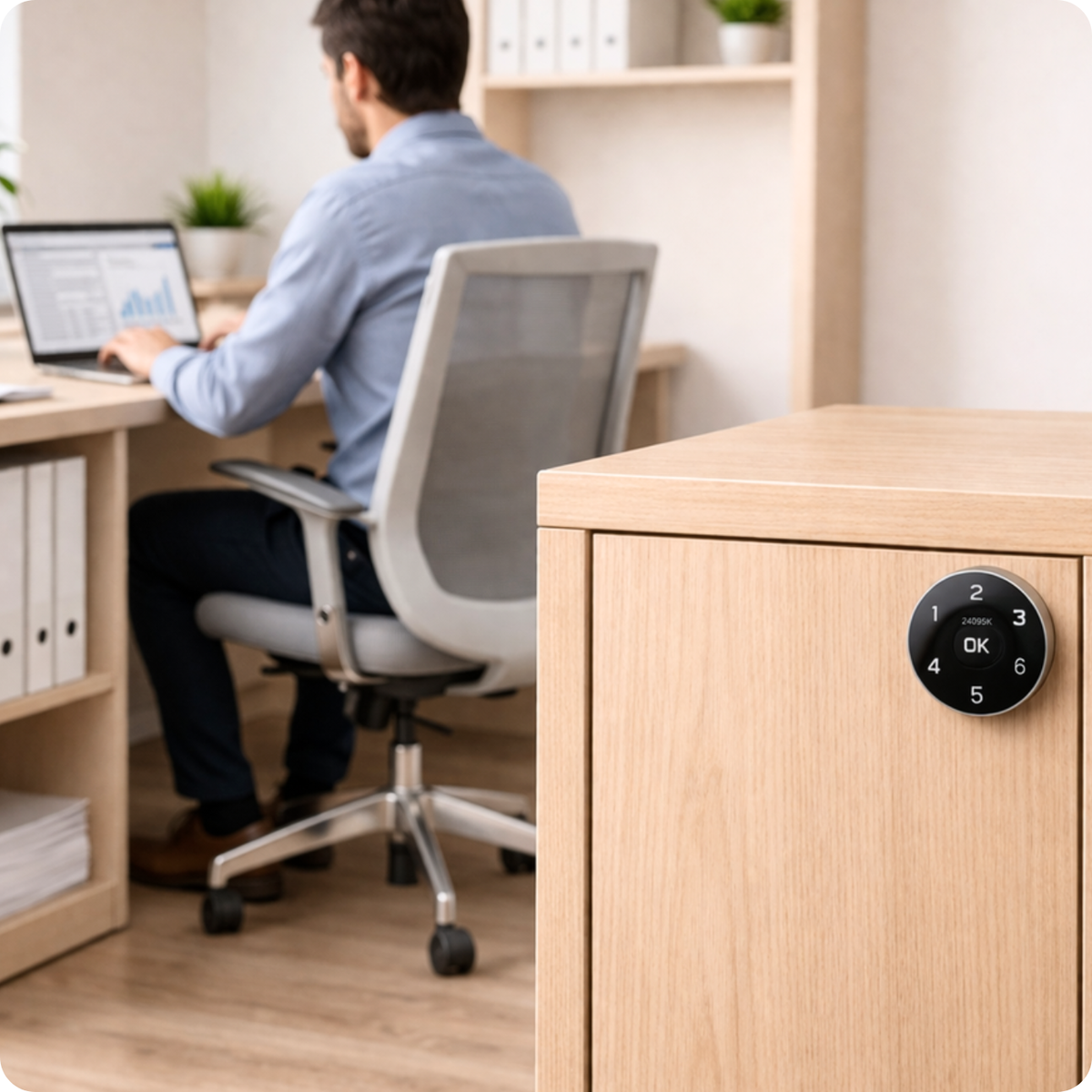 Elektronický zámek na skříňku CB-A1 22mm černý