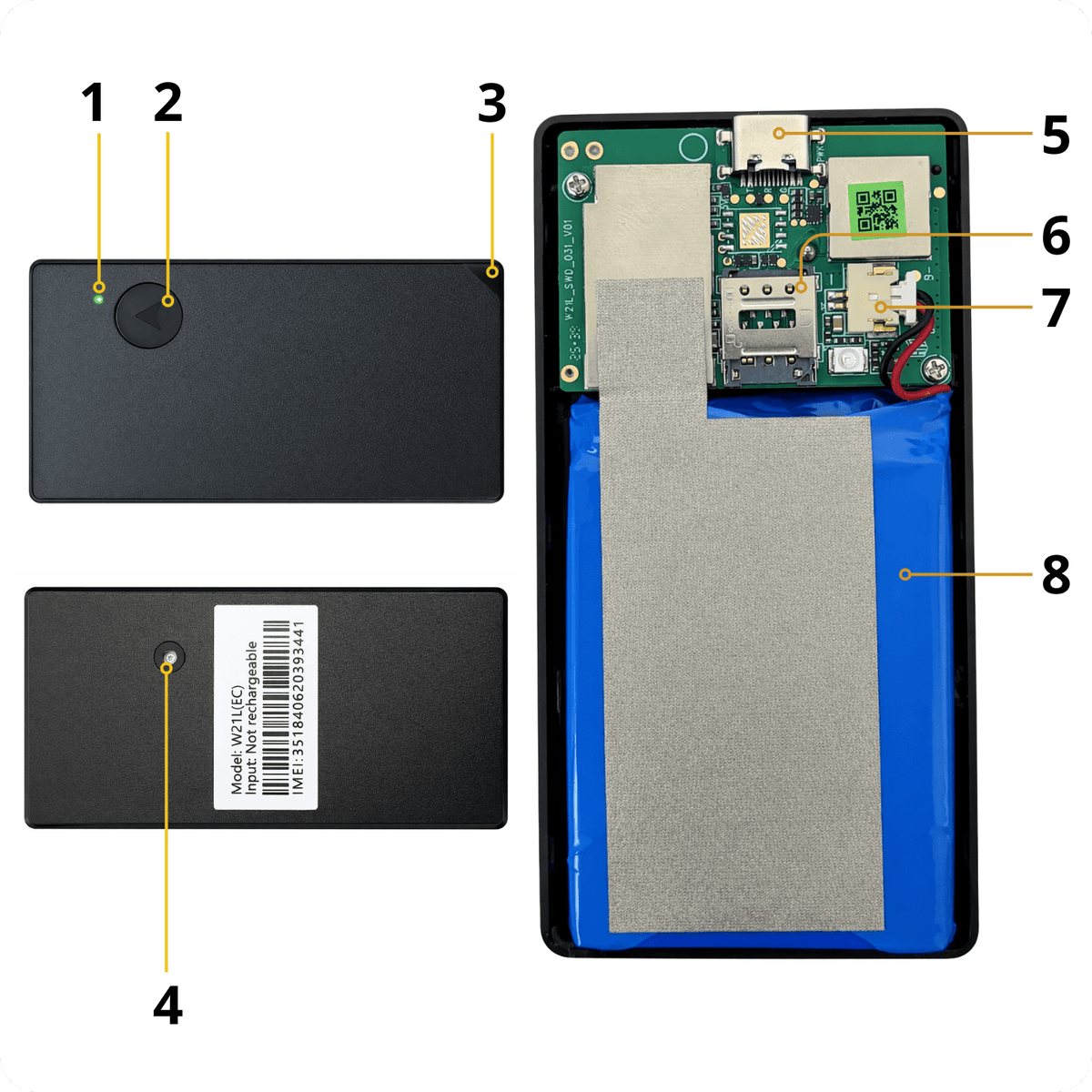 GPS lokátor W21L M2M 4G LTE