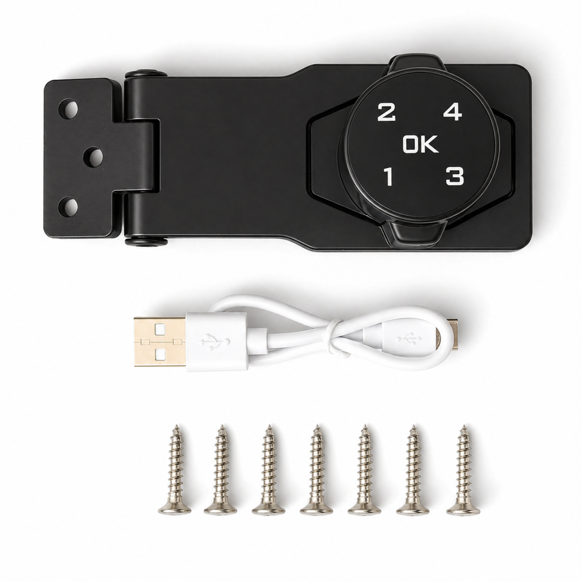 Elektronický zámek na skříňku S4A-1108 povrchový černý
