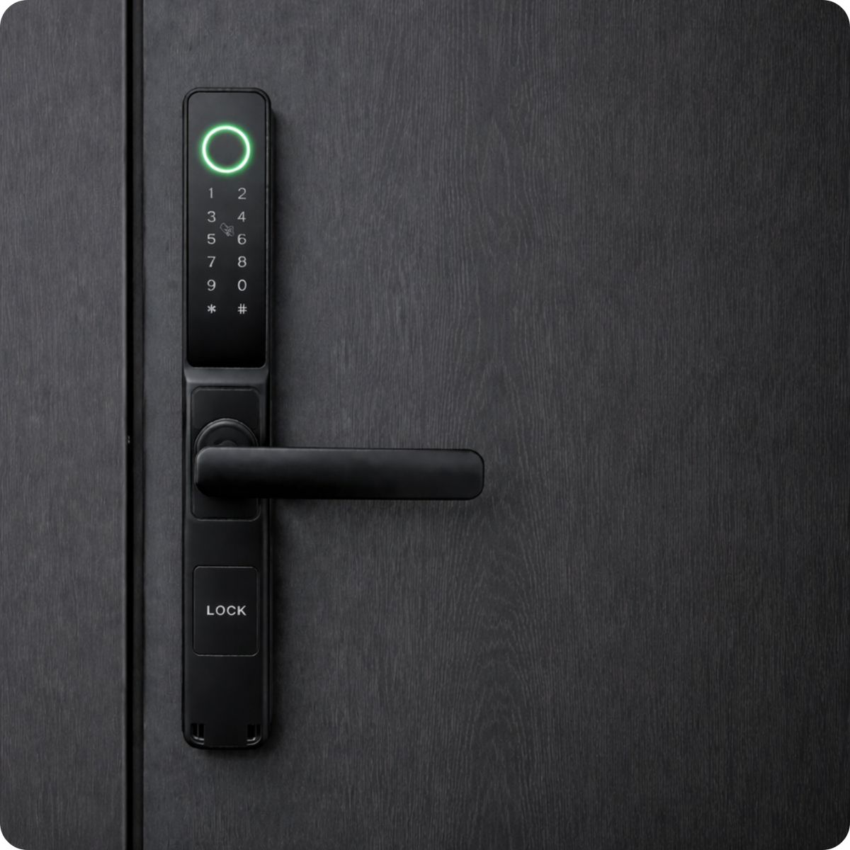 Elektronické dveřní kování A209B 50/72 TTLock černé