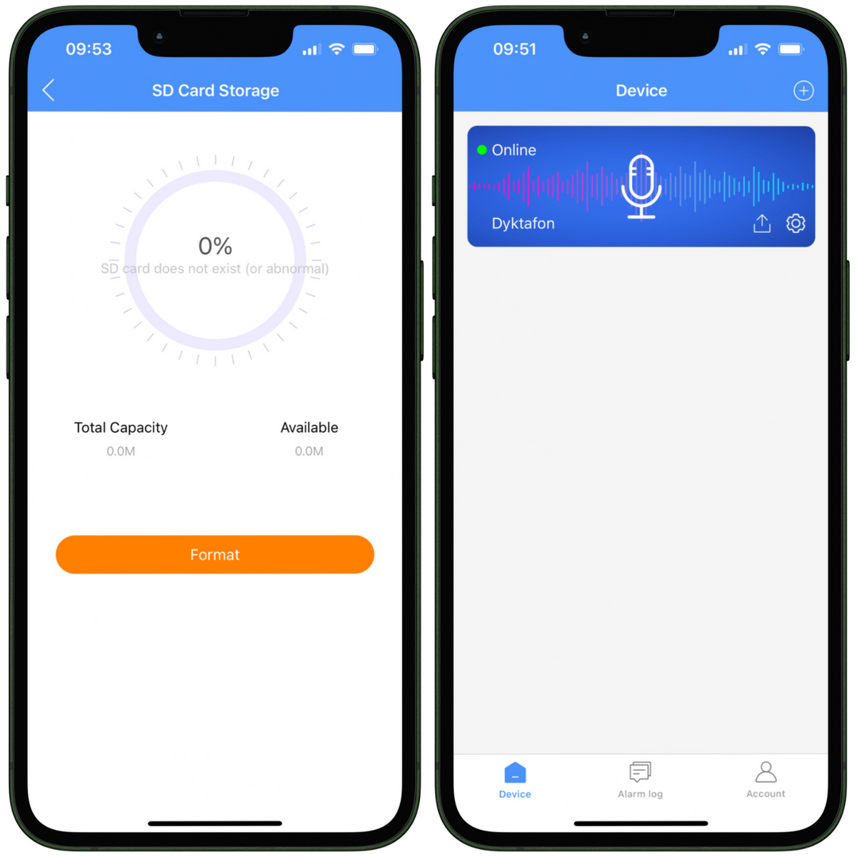Diktafon s odposlechem IPC8 WiFi CamSC Pro