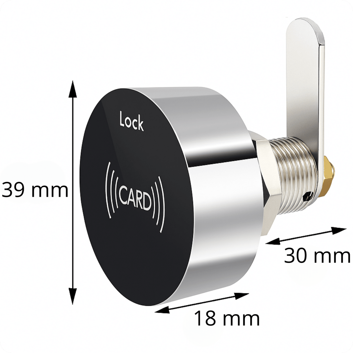 Elektronický zámek na skříňku CB-A2 22mm černý