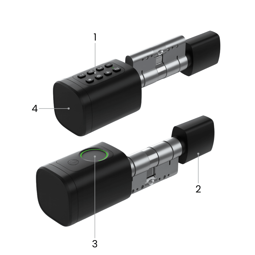 Elektronická vložka zámku V1 TTLock černá