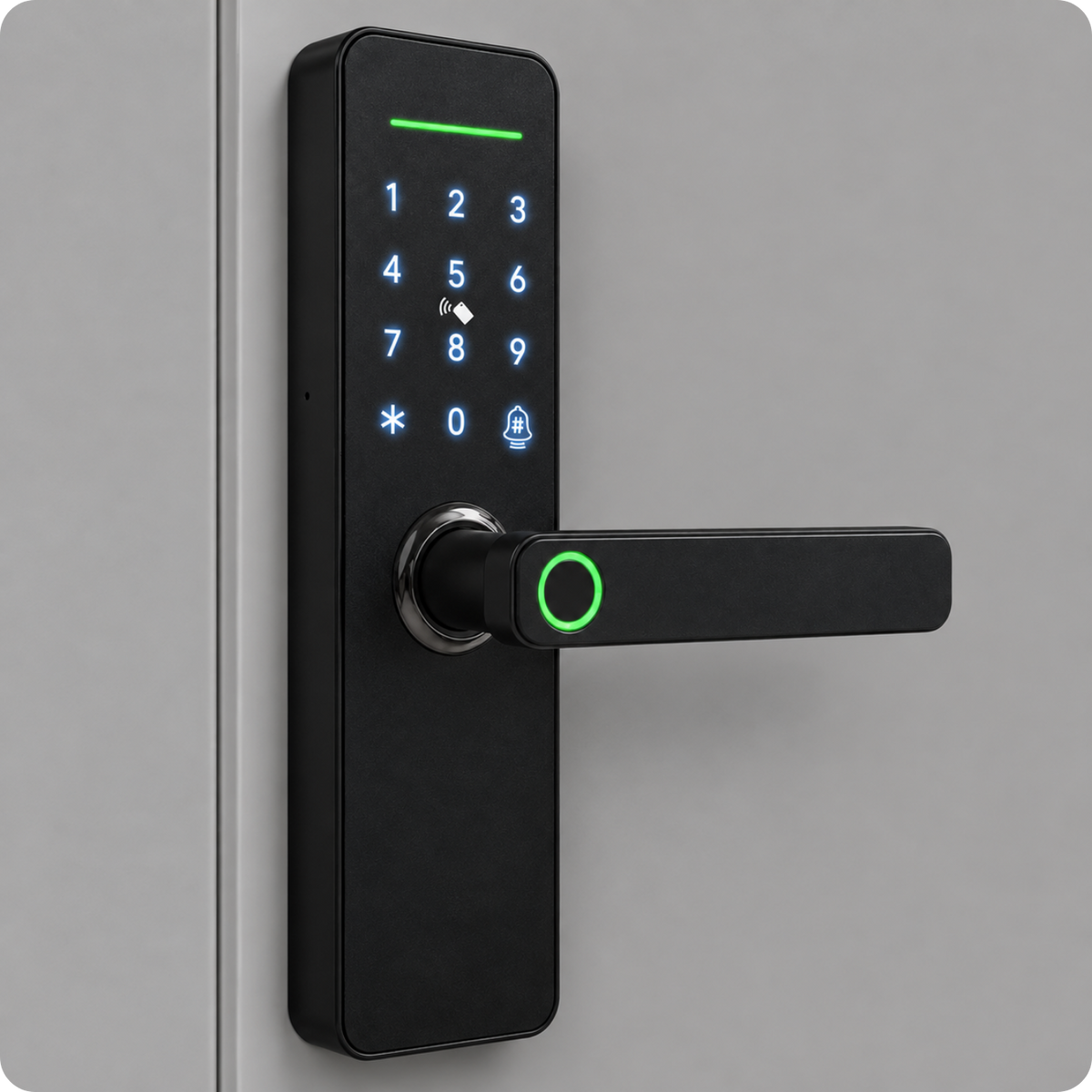 Elektronický zámek s klikou A261F 50/72 TTLock Black