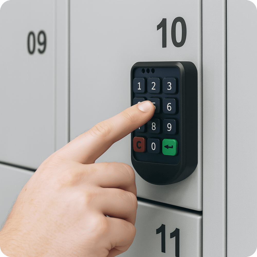 Elektronický zámek na skříňku CB-93B Black