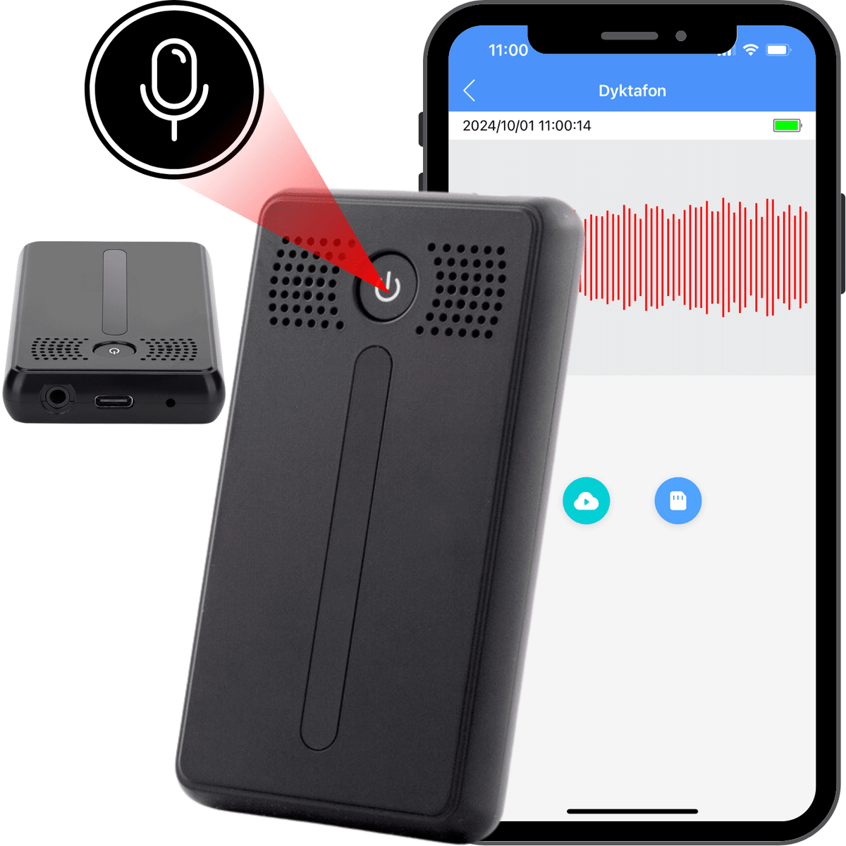 Diktafon s odposlechem IPC2 WiFi CamSC Pro