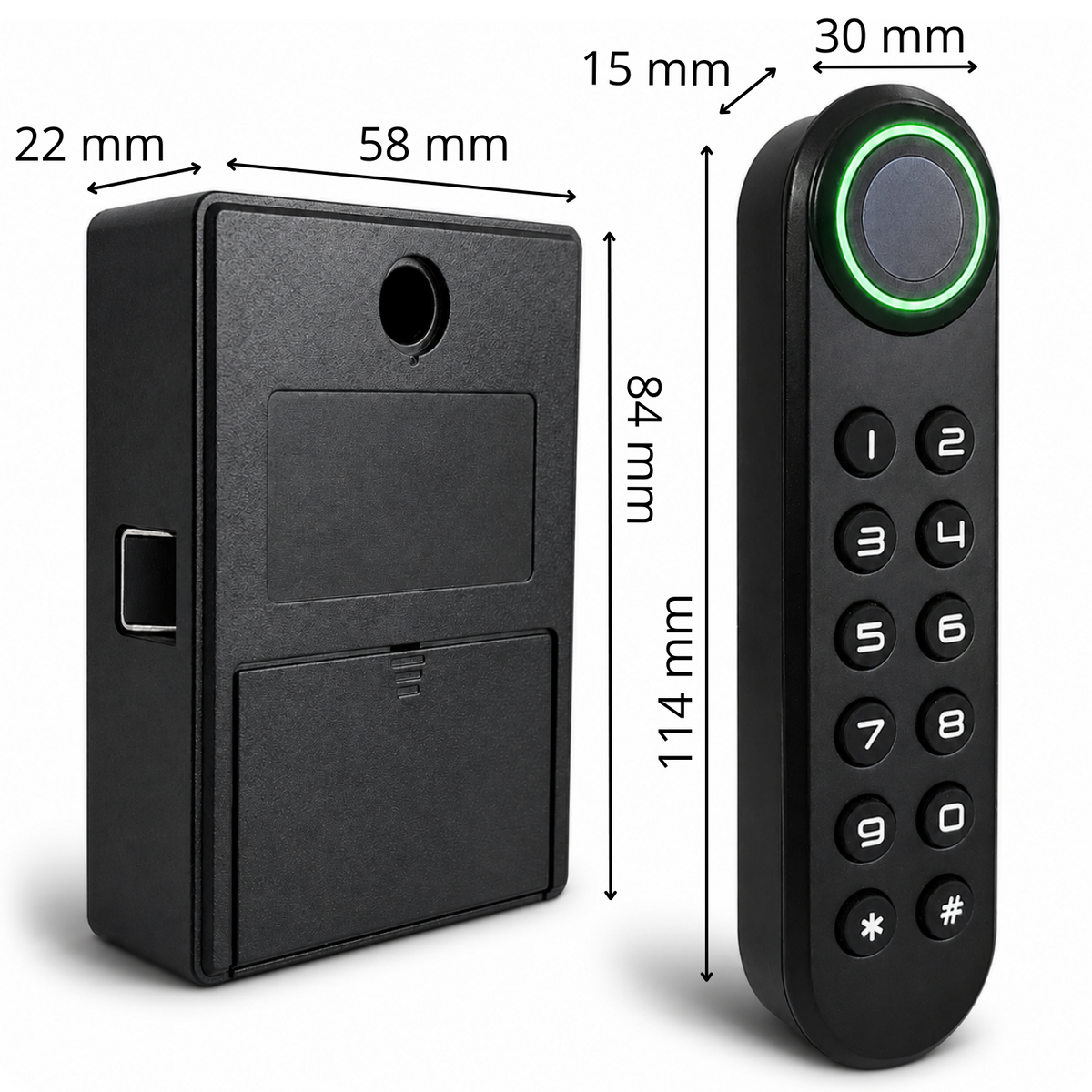 Elektronický zámek na skříňku S4A-F153 Black