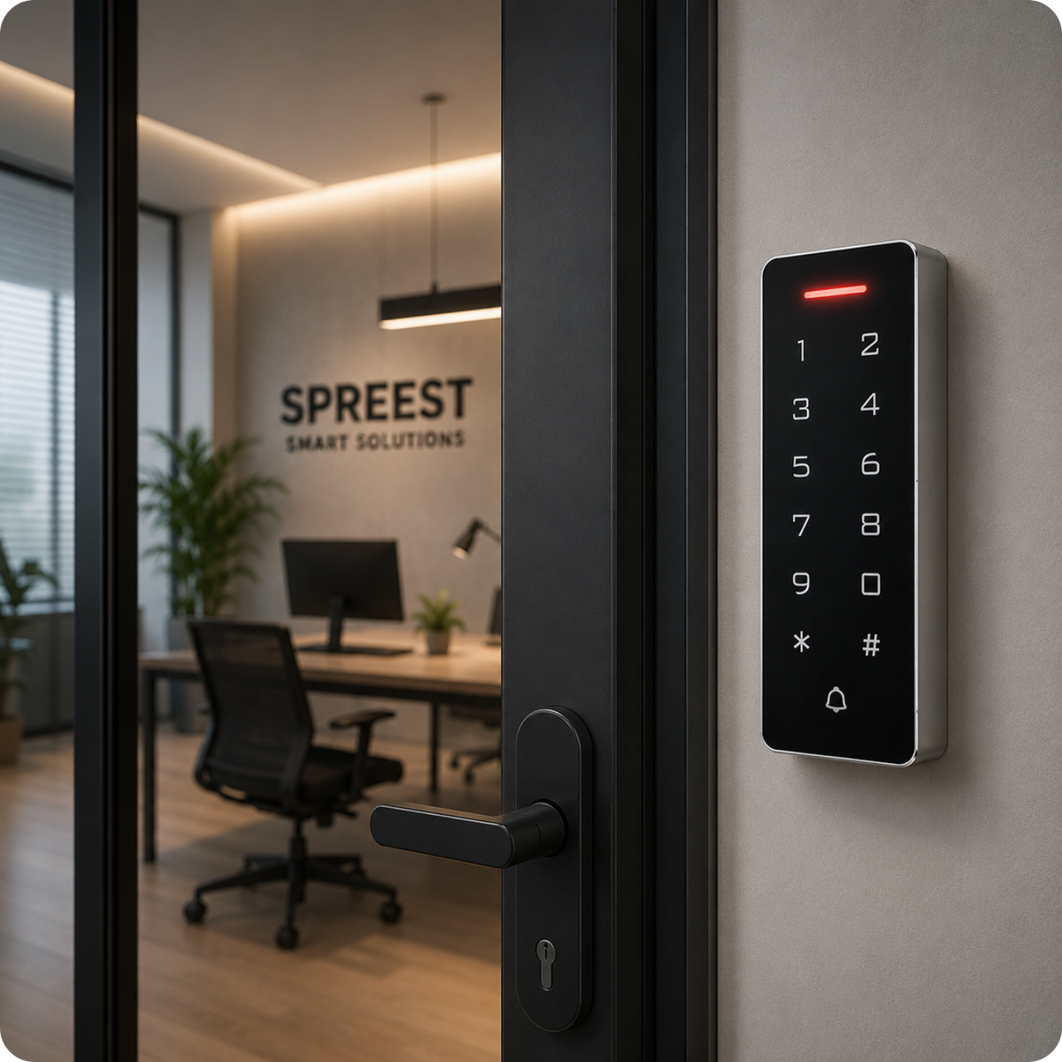 Elektronický zámek s klávesnicí T1202EM-W Tuya Smart