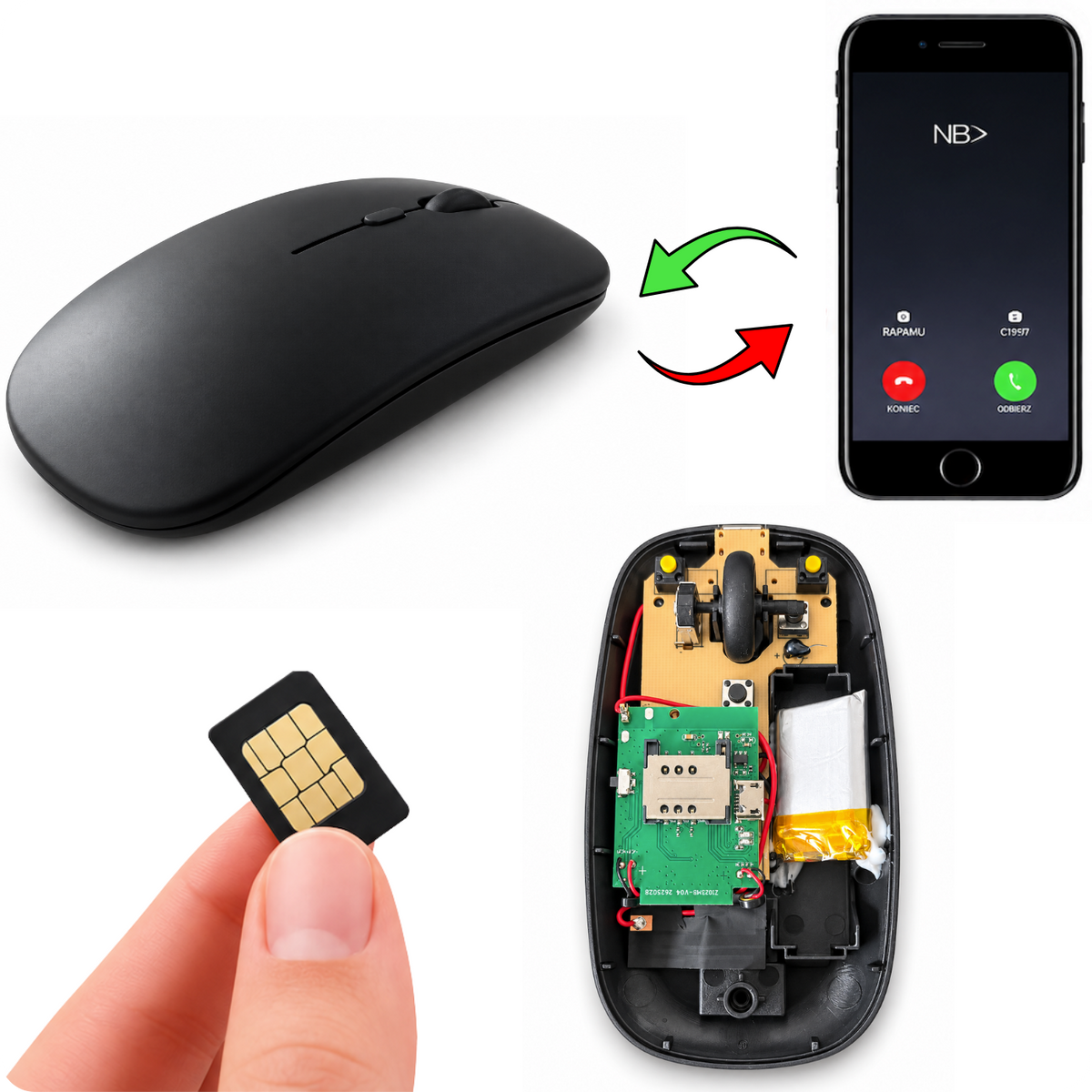 GSM odposlech v myši GMX1