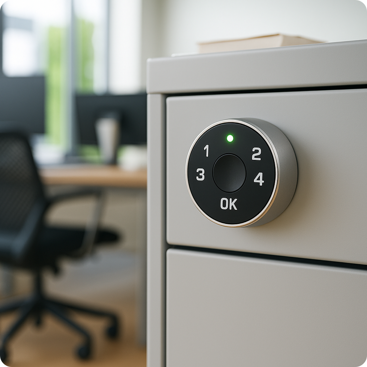 Elektronický zámek na skříňku L28 Tuya Smart 22 mm černý