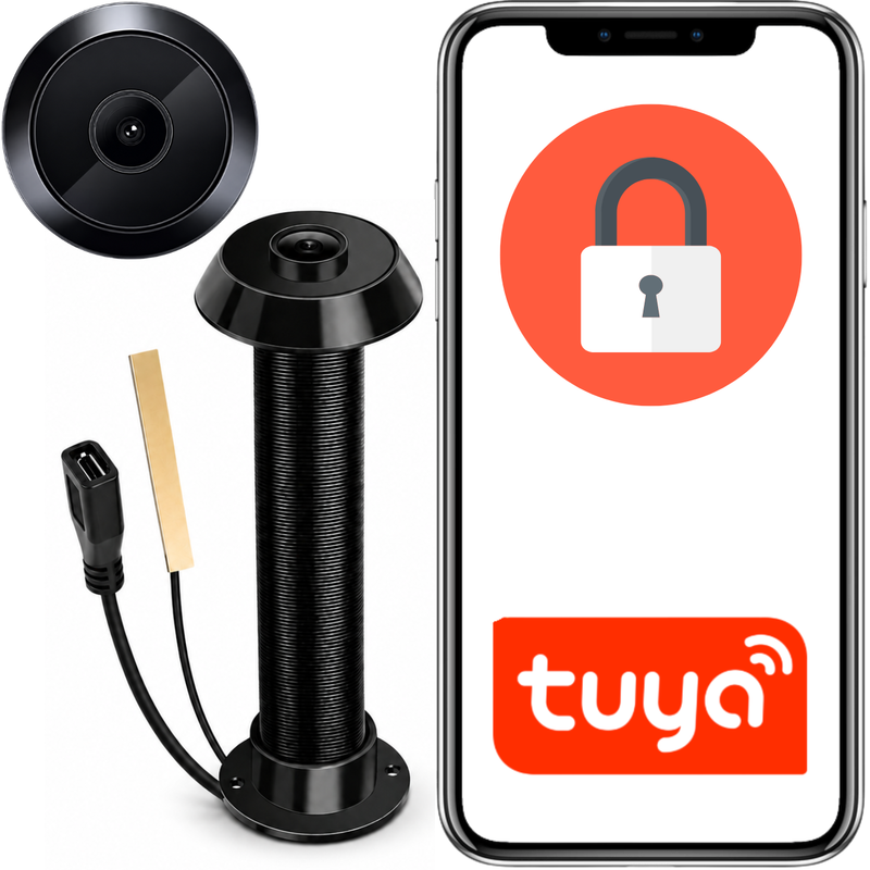 Elektronické dveřní kukátko TY1 Tuya Smart