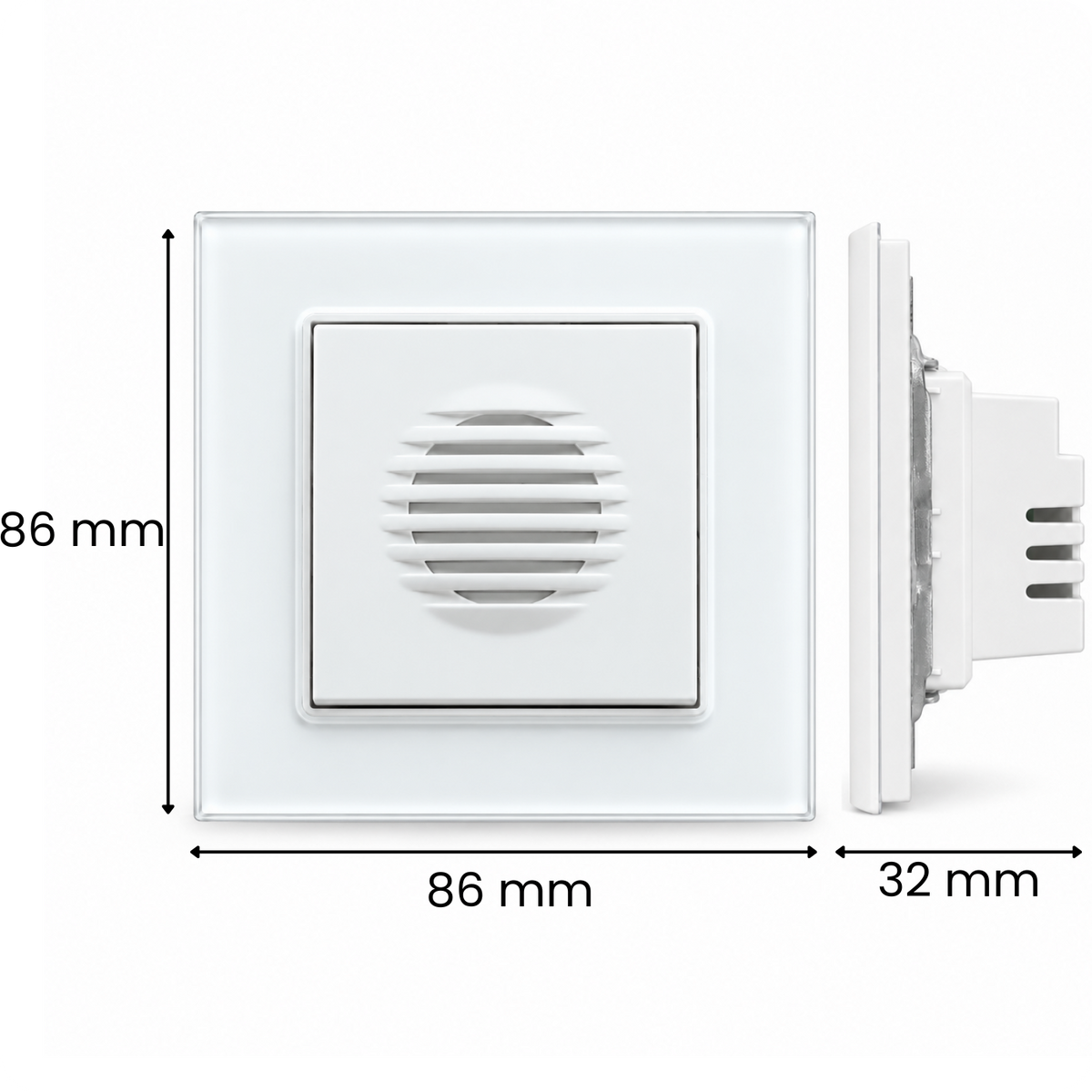 Přijímač drátového zvonku D02 White