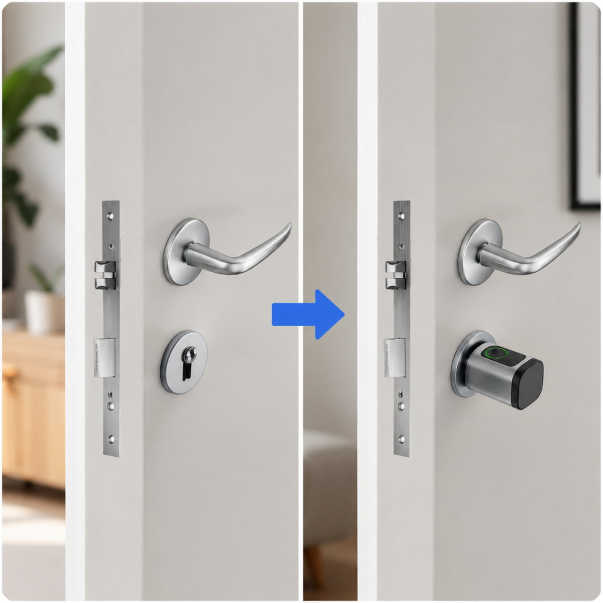 Elektronická vložka zámku V1-W TTLock Silver vodotěsná