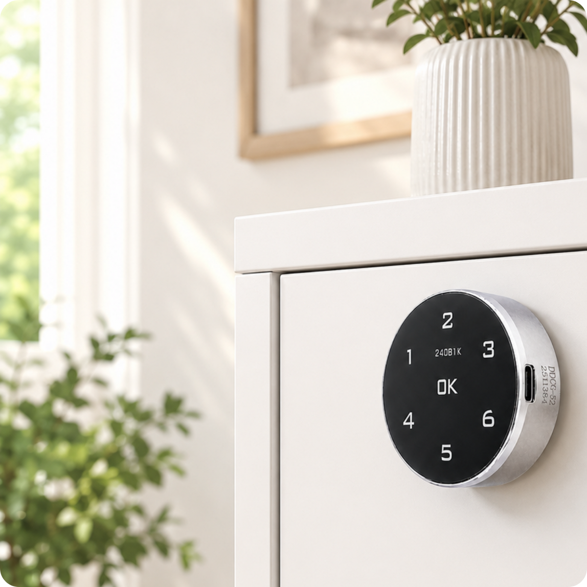 Elektronický zámek na skříňku CB-A1 32 mm černý