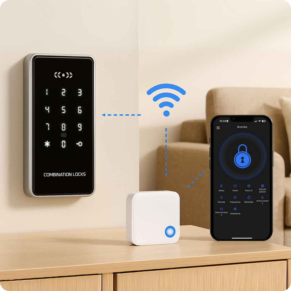 Brána řídicí jednotka G5 TTLock WiFi 2.4GHz + 5GHz