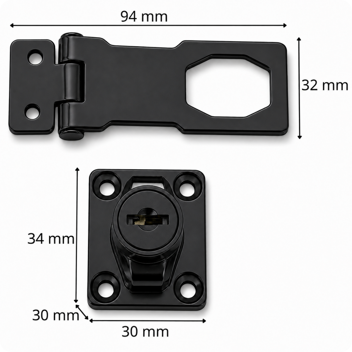 Nábytkový zámek pro skříňku CB-108B Black