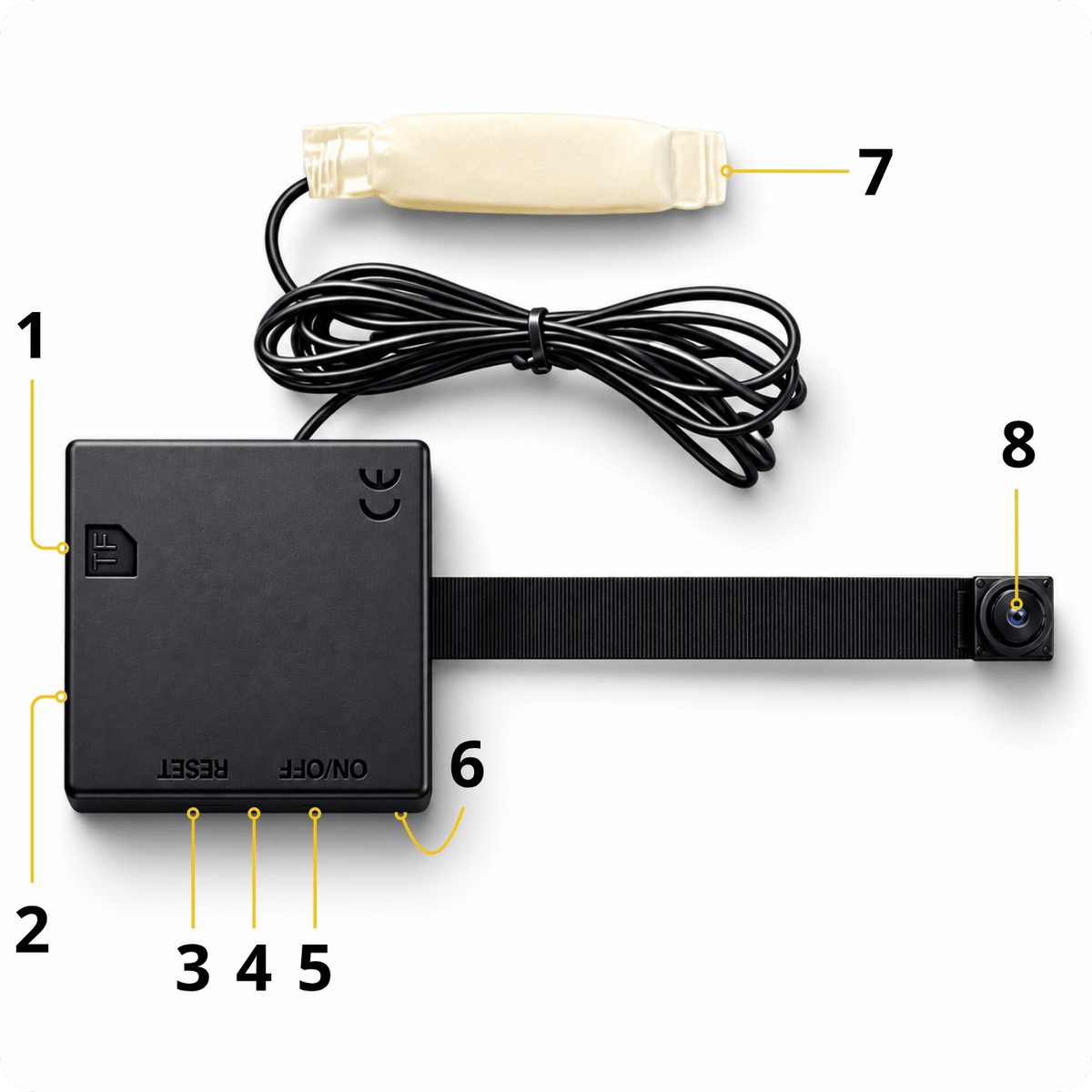 Mini kamera s mikrosluchátkem A1W-B WiFi