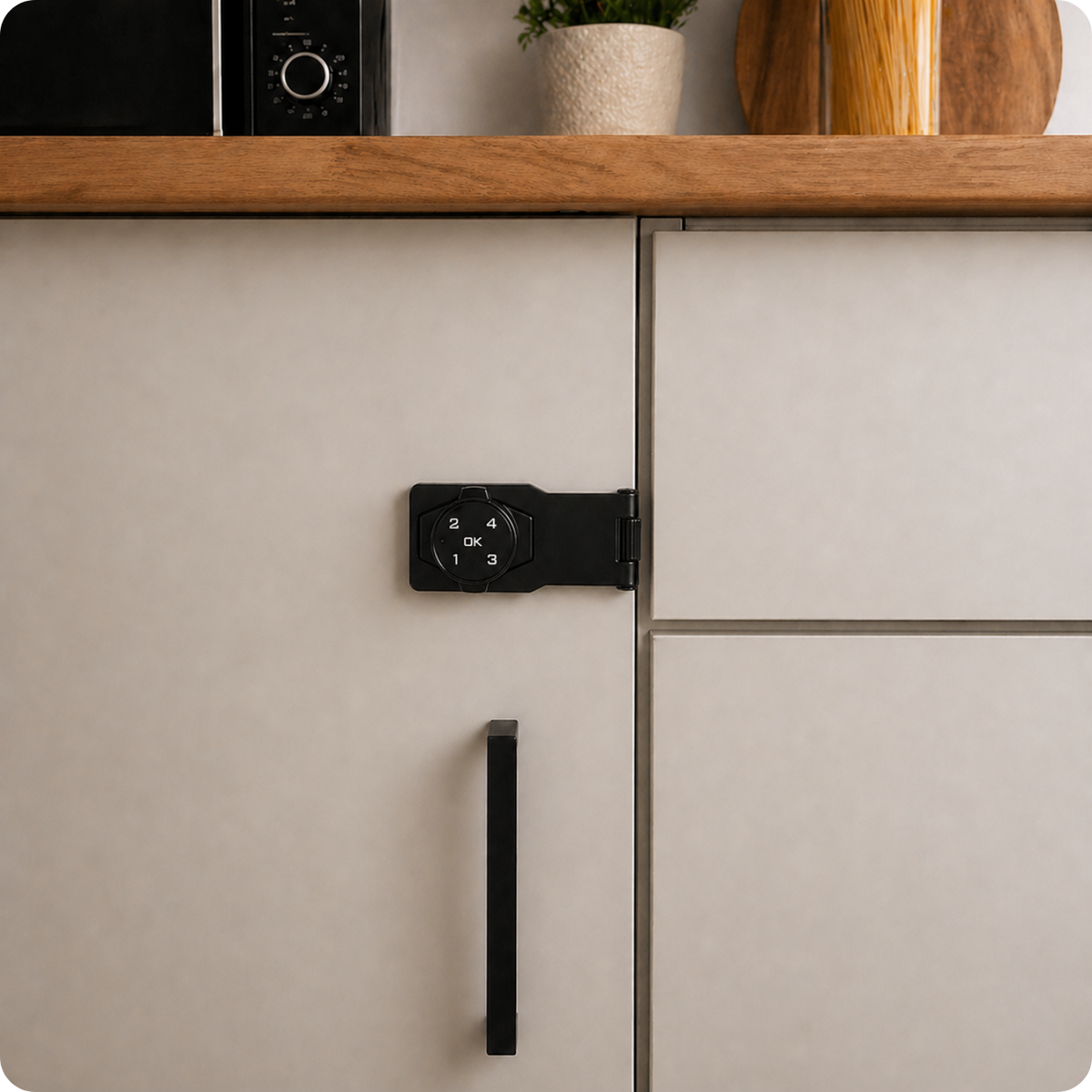 Elektronický zámek na skříňku S4A-1108 povrchový černý