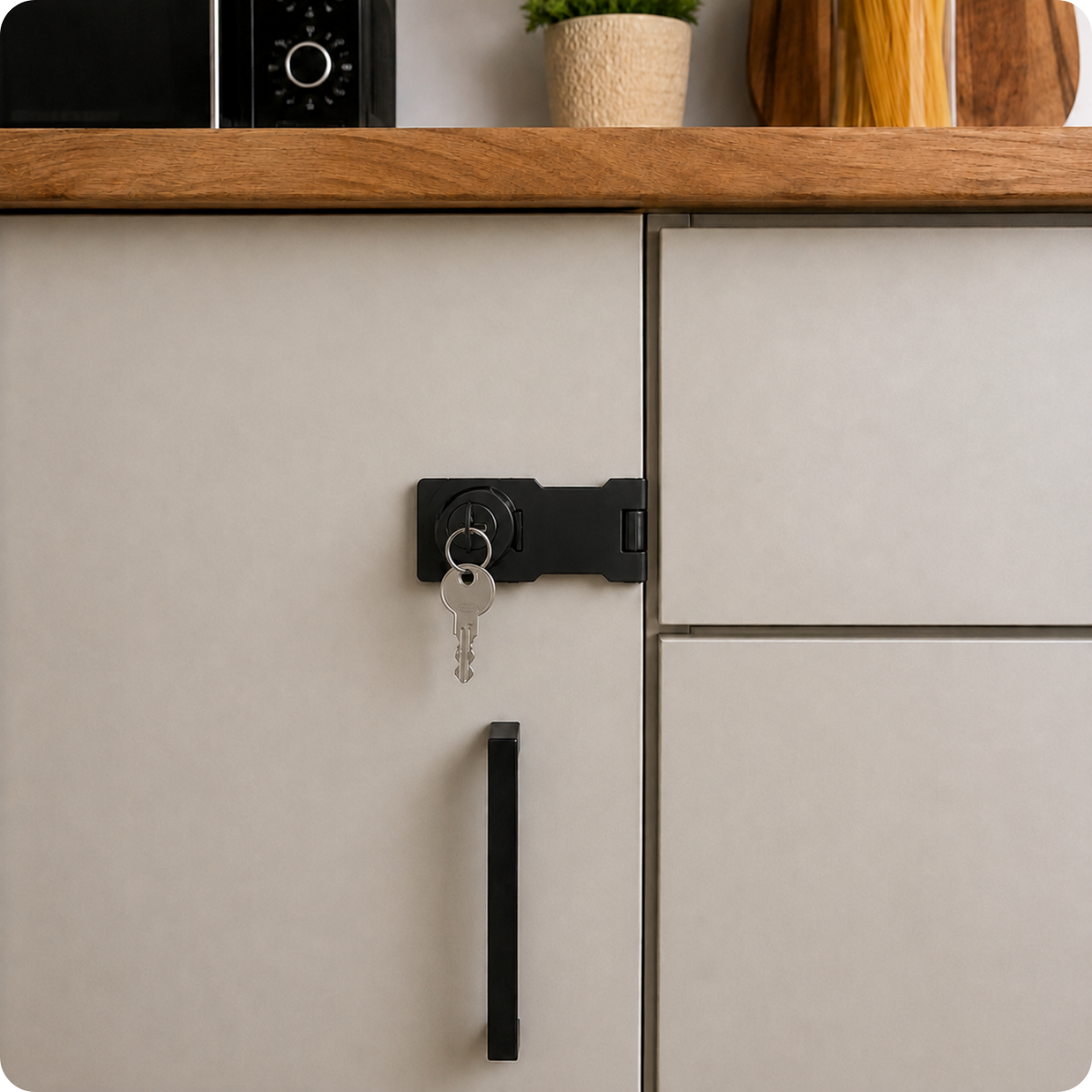 Nábytkový zámek pro skříňku CB-108B Black