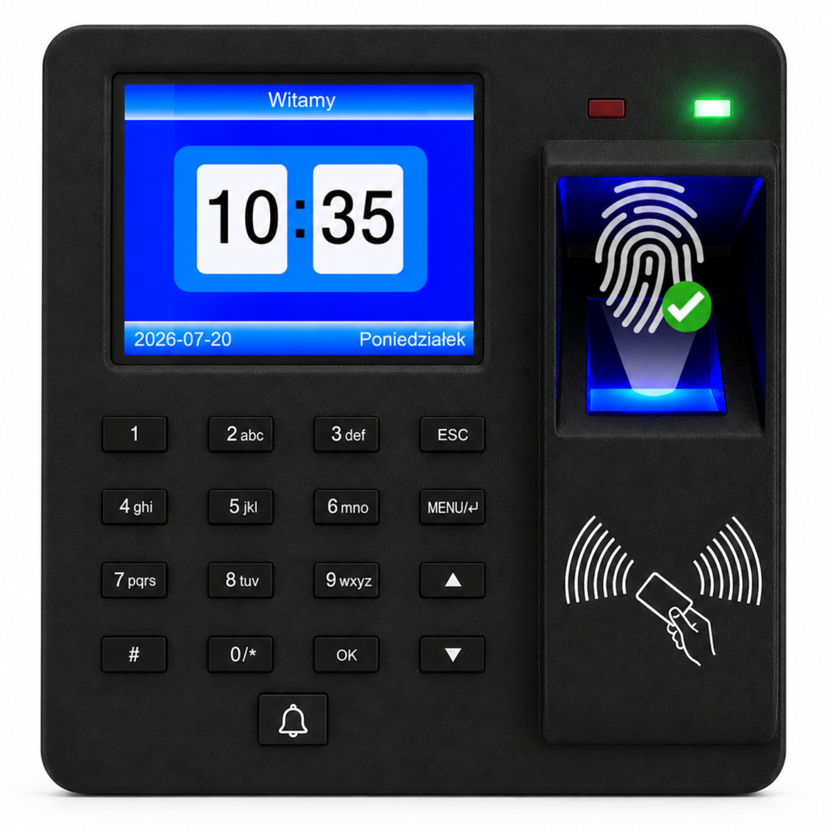 Docházkový systém M10H RFID PIN Biometrický
