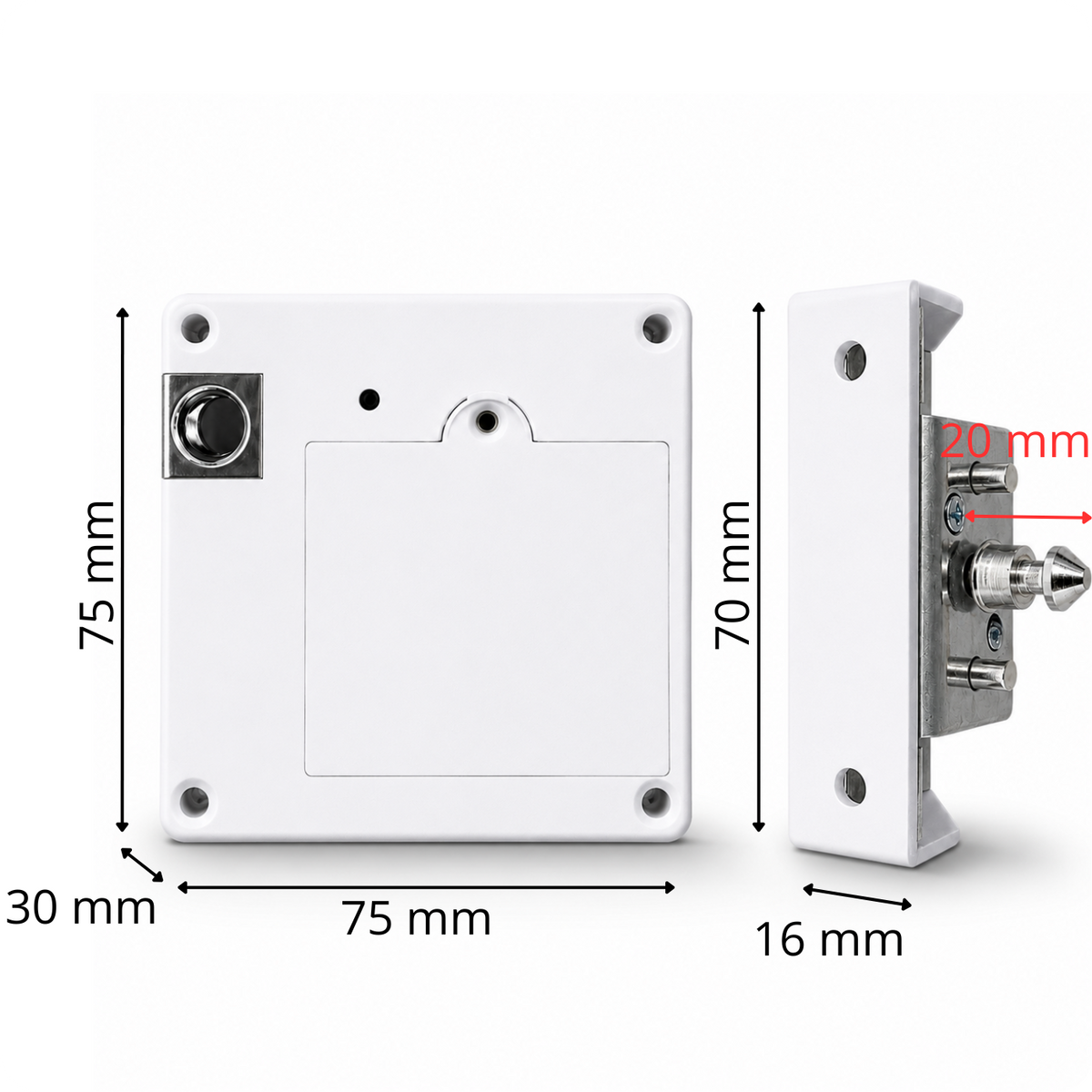 Elektronický zámek na skříňku CB-99W White