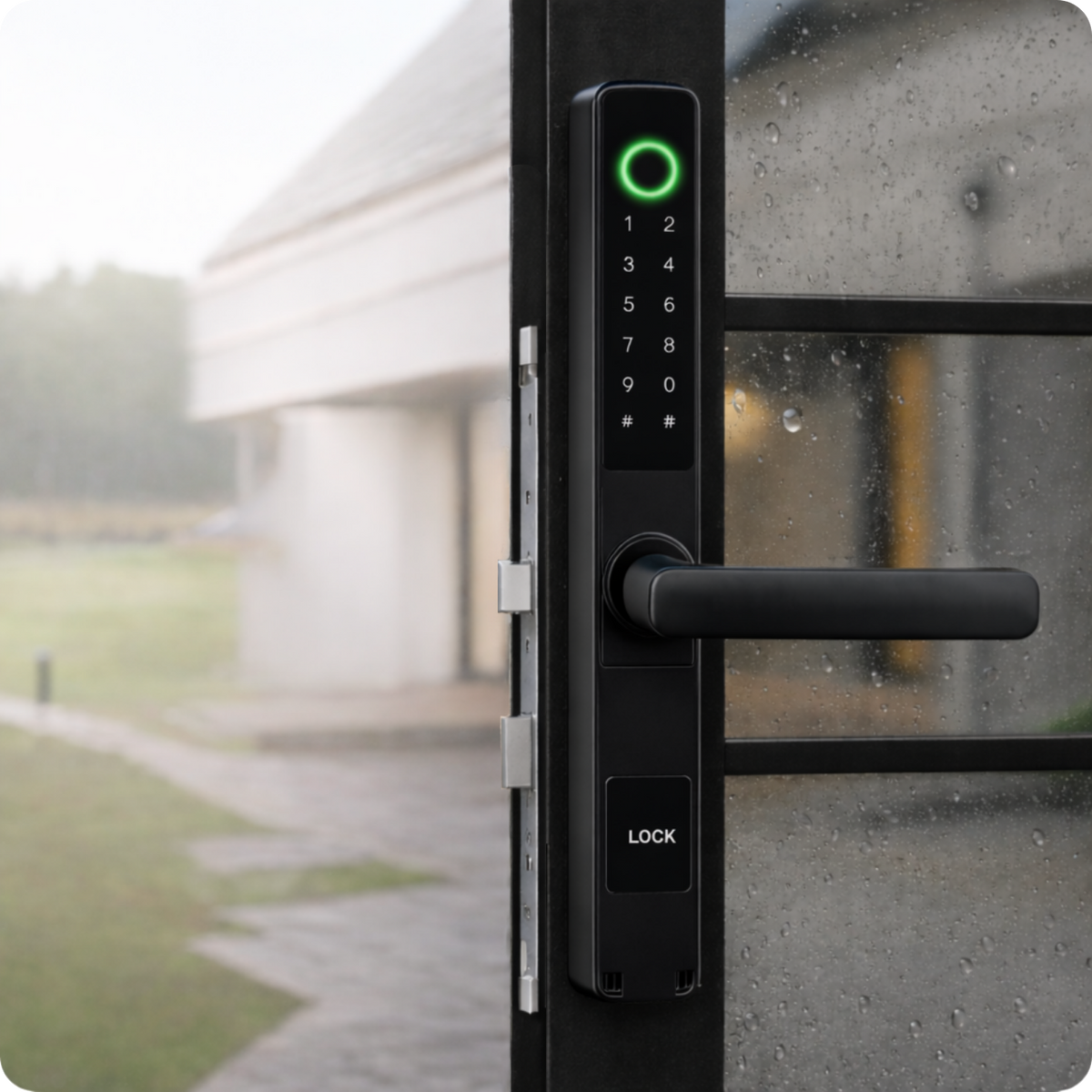 Elektronické dveřní kování A209B 50/72 TTLock černé