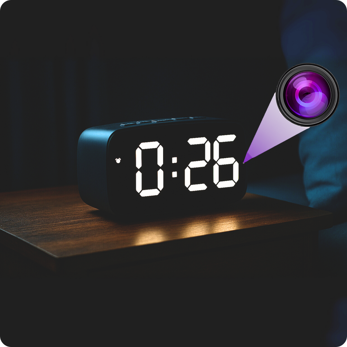 Mini kamera v budíku SC12 WiFi