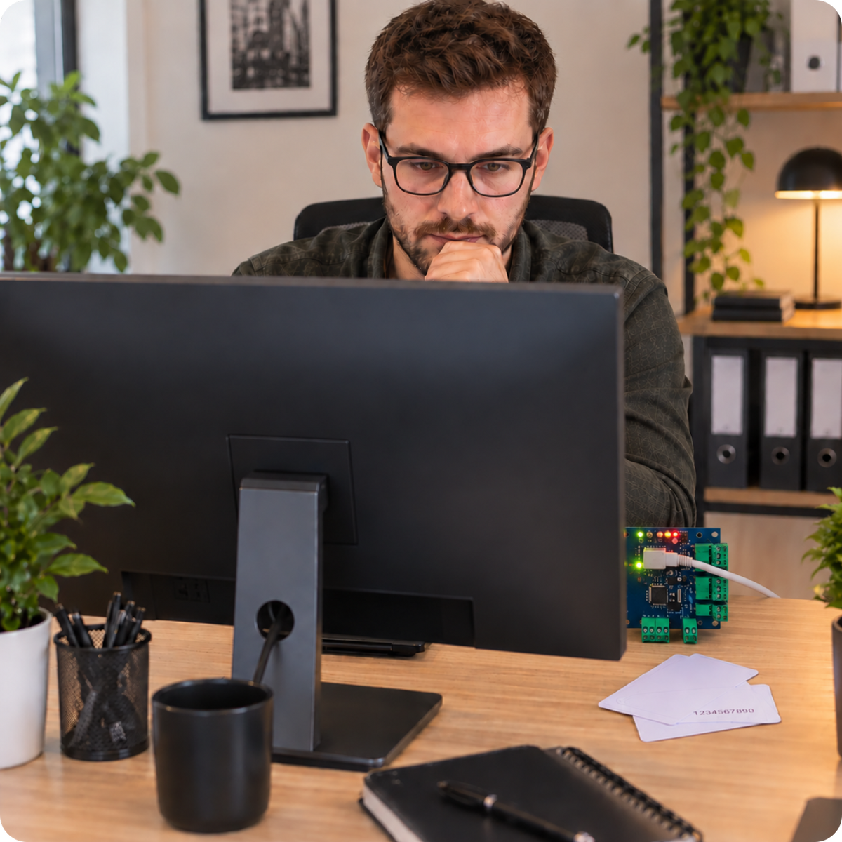 Ústředna řízení přístupu pro dvoje dveře ACB-002 TCP IP Wiegand