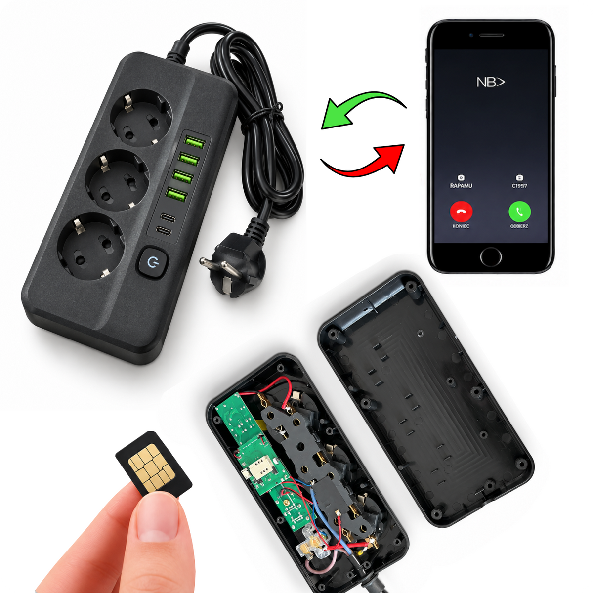 GSM odposlech v prodlužovačce GM-SK68