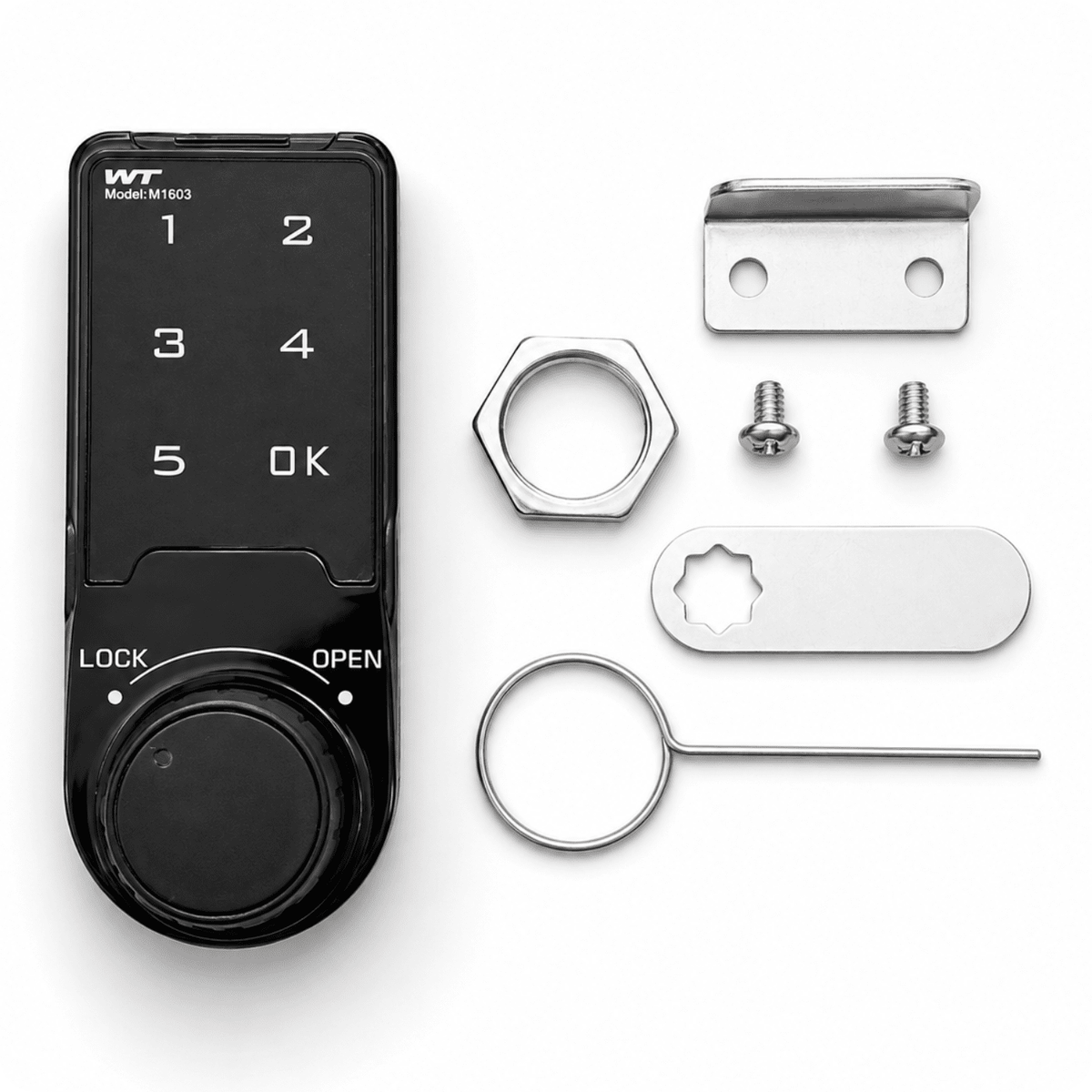 Elektronický zámek na skříňku CB-A4 22 mm černý
