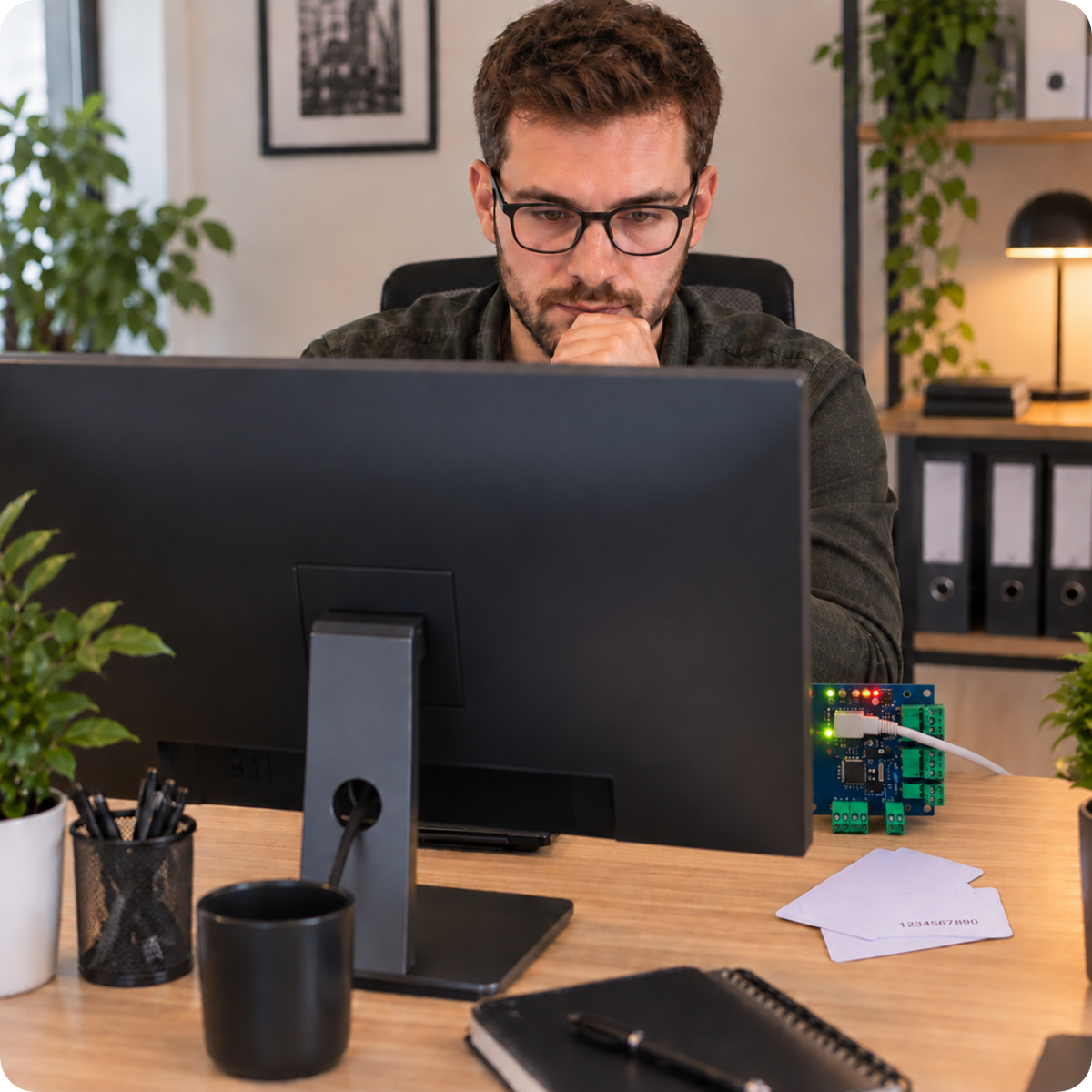 Řídicí jednotka přístupu čtyřdveřová ACB-004 TCP IP Wiegand