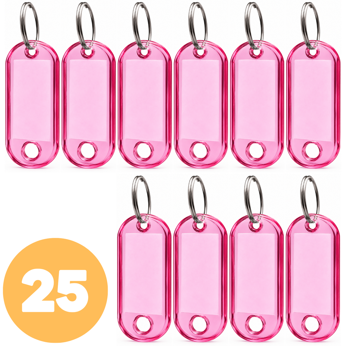 25x Klíčenka ABS-1 světle růžová