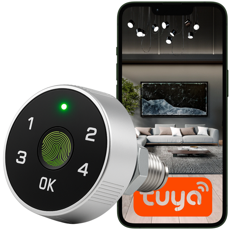 Elektronický zámek na skříňku L28 Tuya Smart 22 mm černý