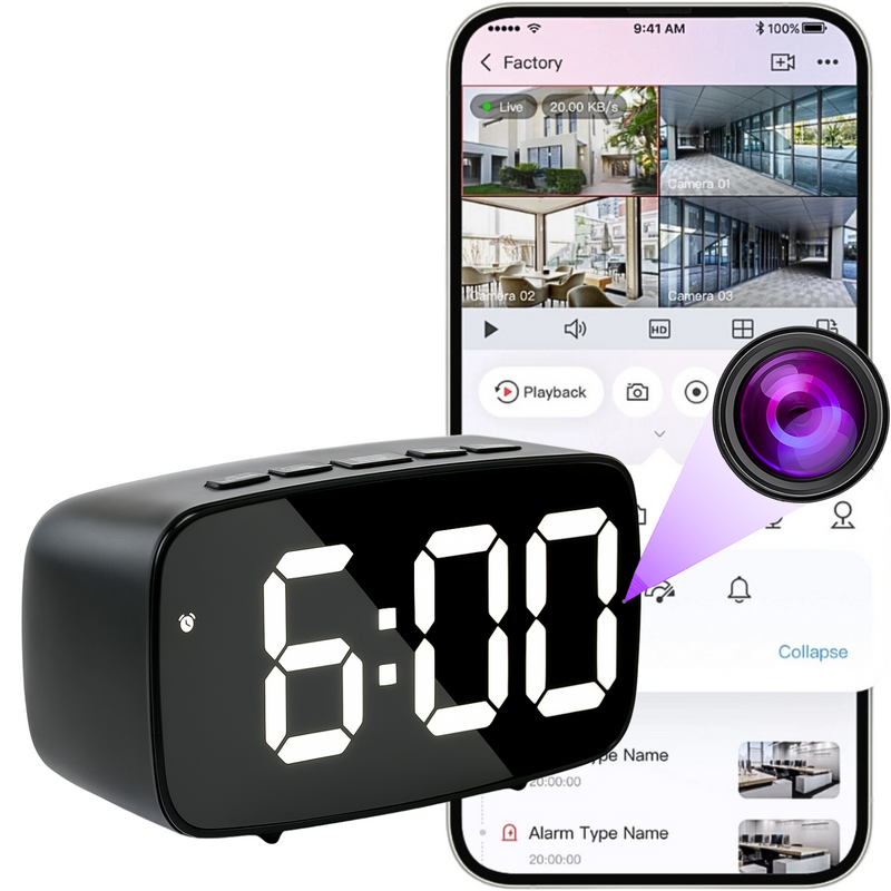 Mini kamera v budíku SC12 WiFi