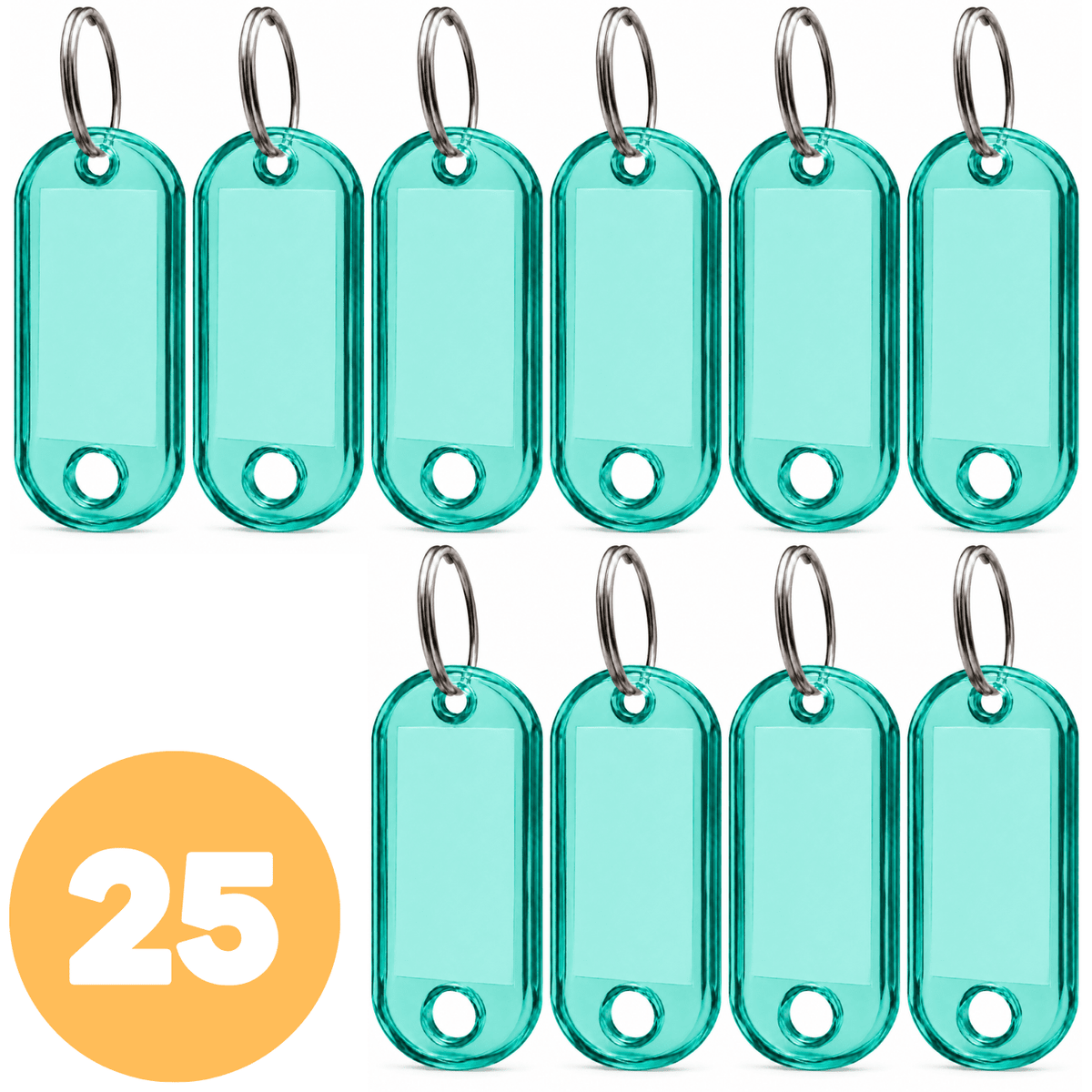 25x Klíčenka ABS-1 tyrkysová