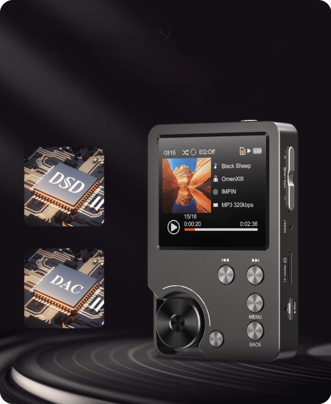 Odtwarzacz muzyki MP3 M30 64GB Spreest
