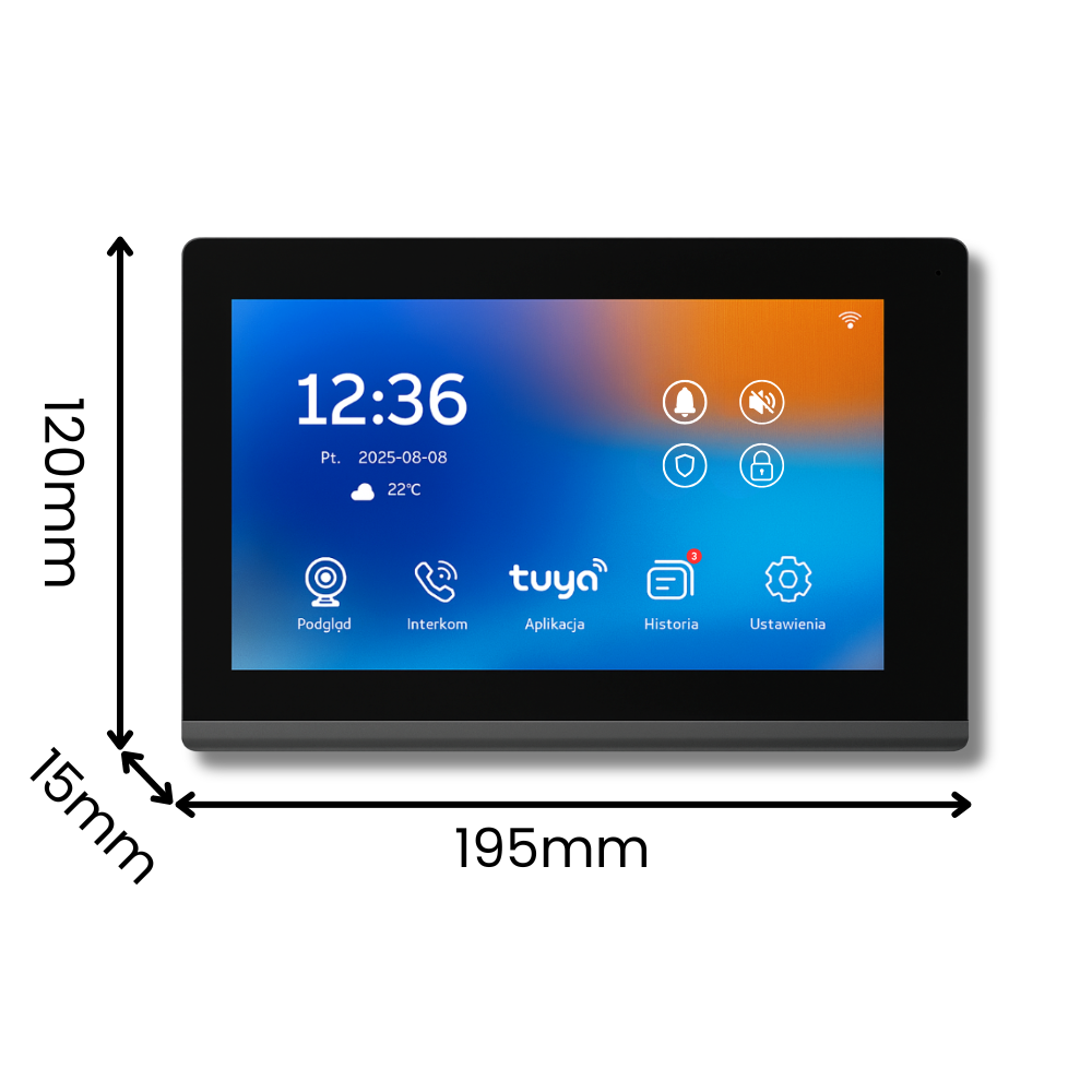 Vnitřní stanice videotelefonu JD-S5-B Black