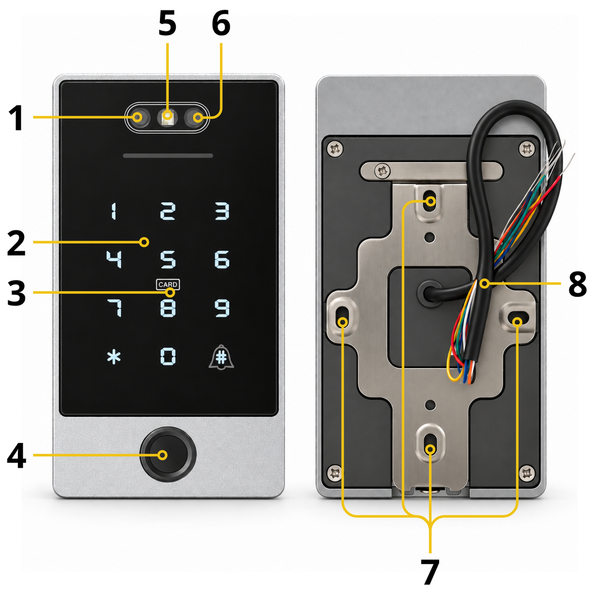 Elektronický zámek s číselníkem K5F TTLock