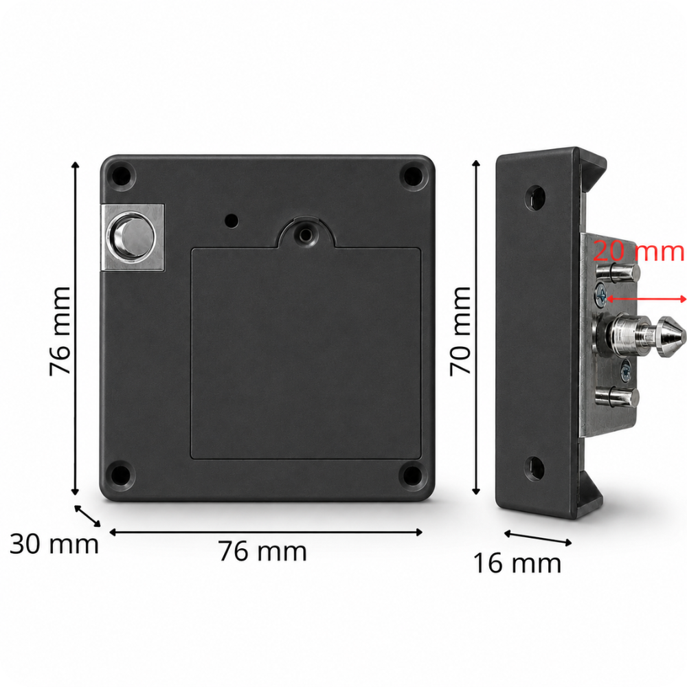 Elektronický zámek na skříňku CB-99 Black