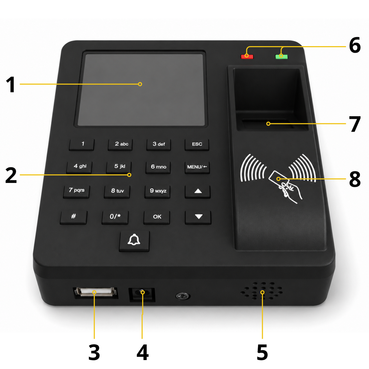 Docházkový systém M10H RFID PIN Biometrický